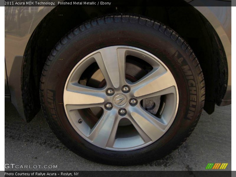 Polished Metal Metallic / Ebony 2011 Acura MDX Technology