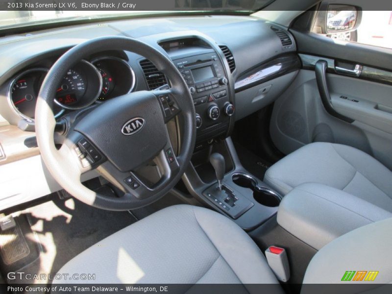 Ebony Black / Gray 2013 Kia Sorento LX V6