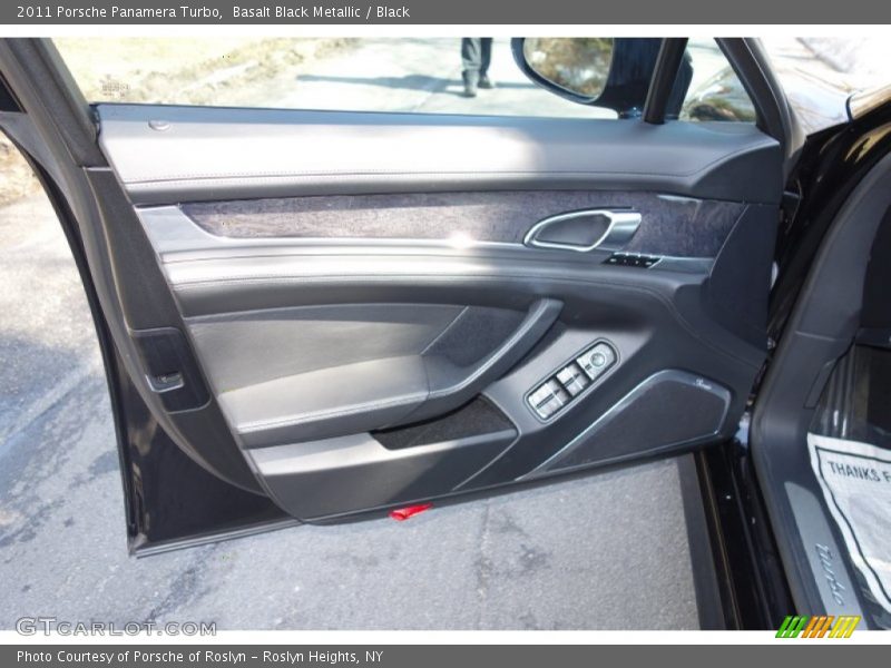 Basalt Black Metallic / Black 2011 Porsche Panamera Turbo