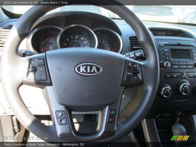 Ebony Black / Gray 2013 Kia Sorento LX V6
