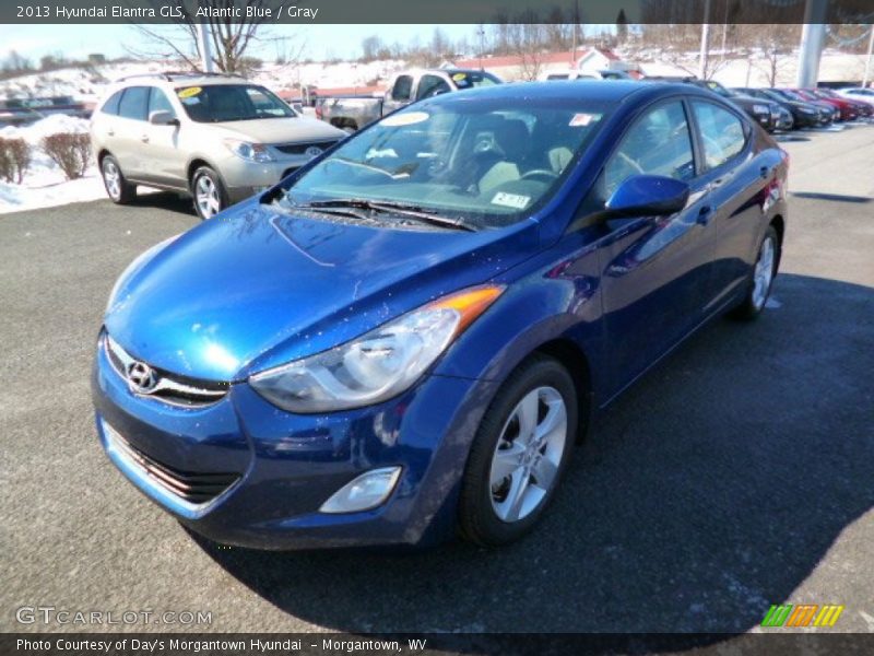 Atlantic Blue / Gray 2013 Hyundai Elantra GLS