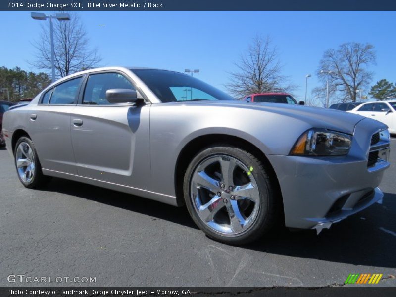 Billet Silver Metallic / Black 2014 Dodge Charger SXT
