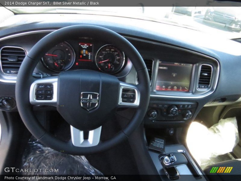 Billet Silver Metallic / Black 2014 Dodge Charger SXT