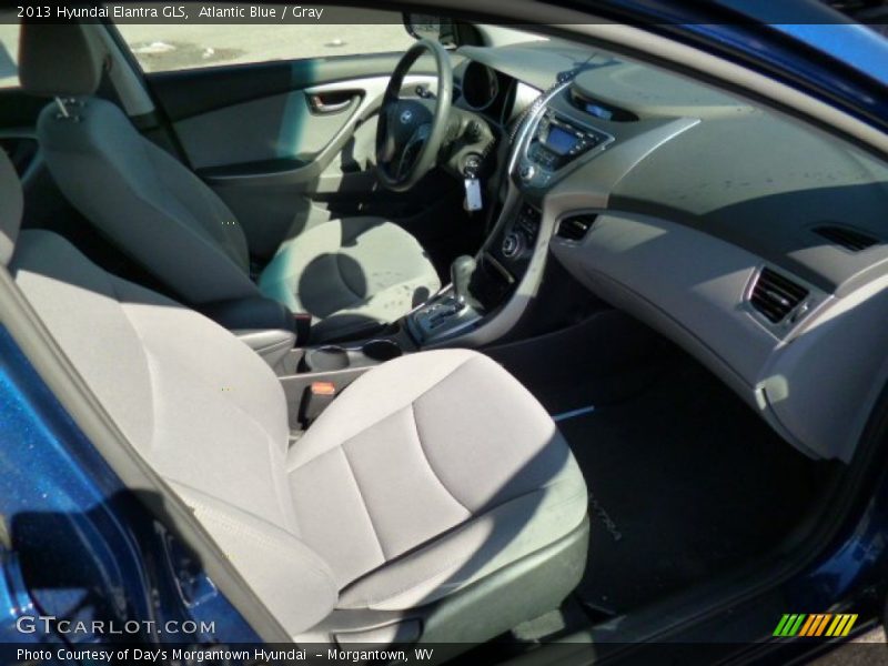Atlantic Blue / Gray 2013 Hyundai Elantra GLS