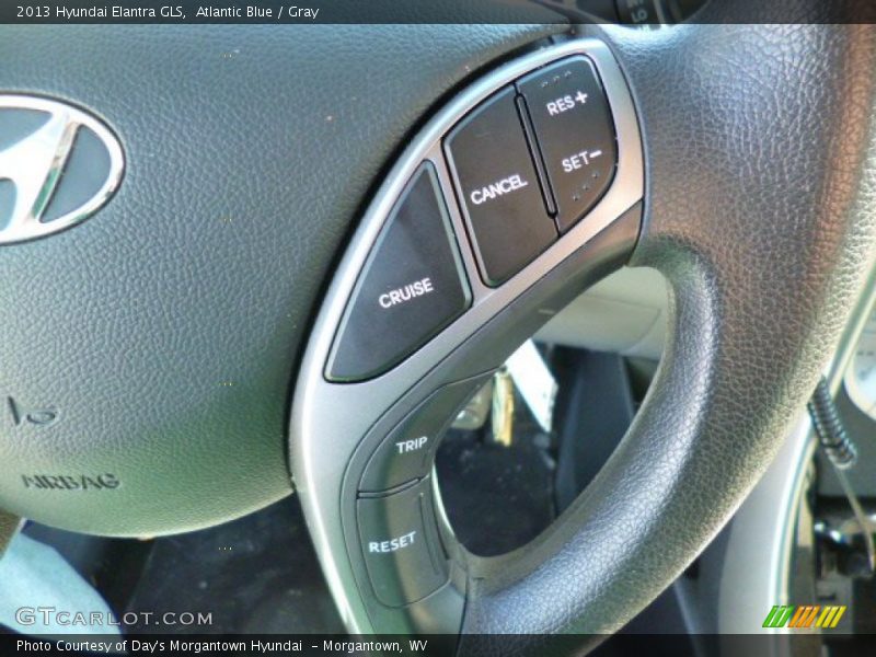 Atlantic Blue / Gray 2013 Hyundai Elantra GLS