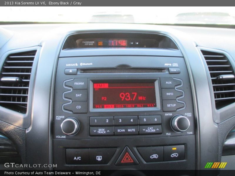 Ebony Black / Gray 2013 Kia Sorento LX V6