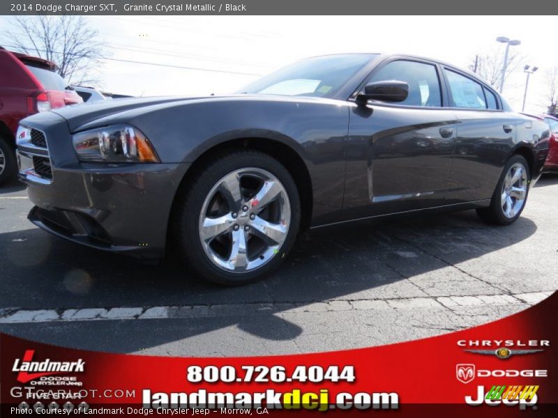 Granite Crystal Metallic / Black 2014 Dodge Charger SXT