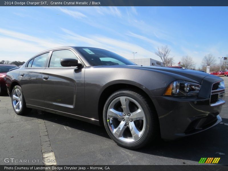 Granite Crystal Metallic / Black 2014 Dodge Charger SXT