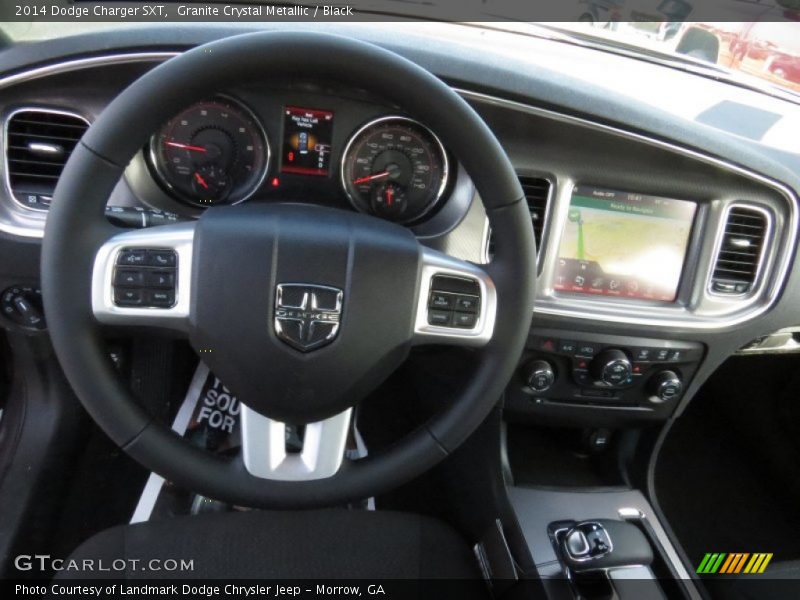 Granite Crystal Metallic / Black 2014 Dodge Charger SXT