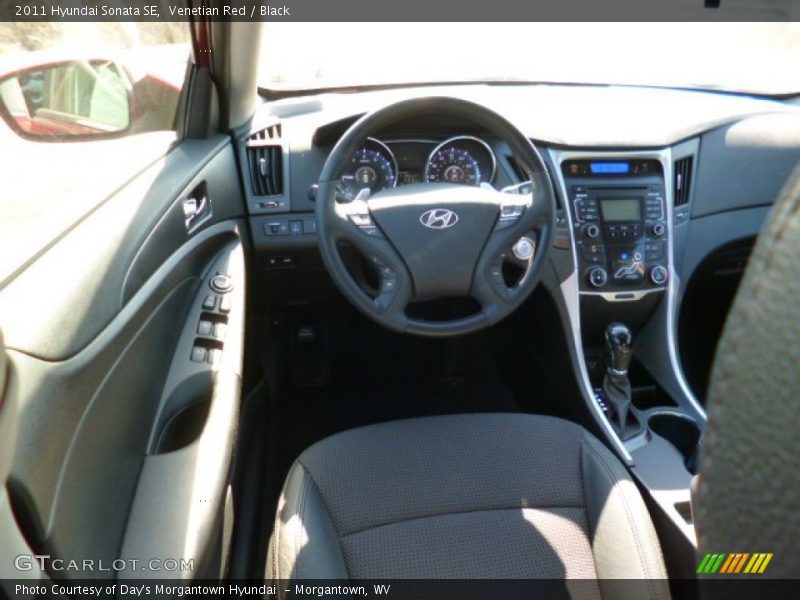 Venetian Red / Black 2011 Hyundai Sonata SE