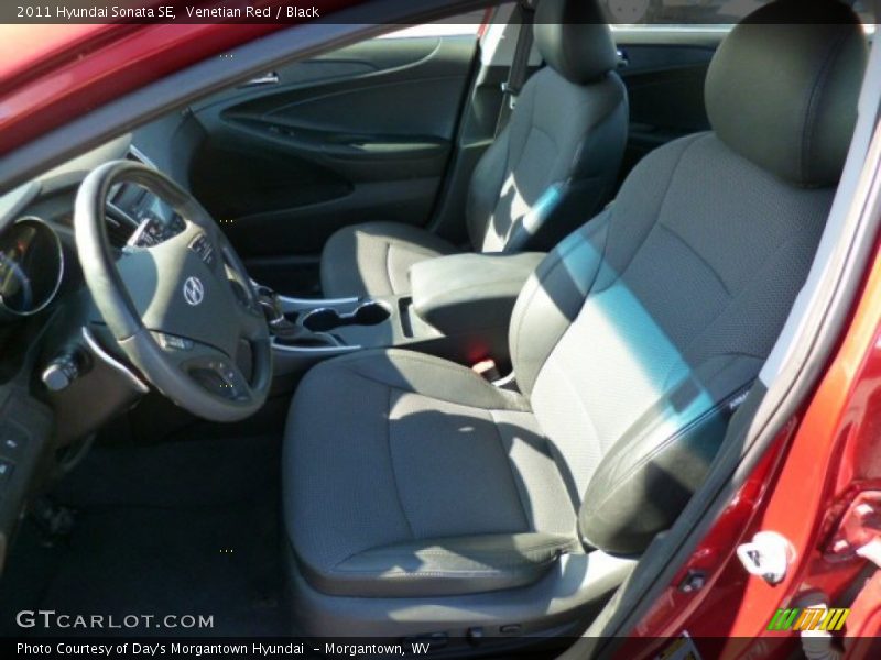 Venetian Red / Black 2011 Hyundai Sonata SE