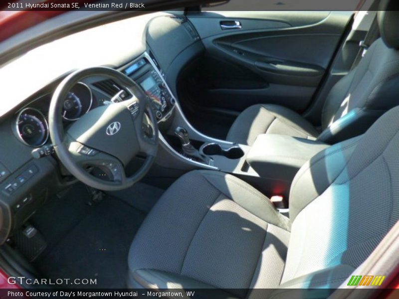 Venetian Red / Black 2011 Hyundai Sonata SE