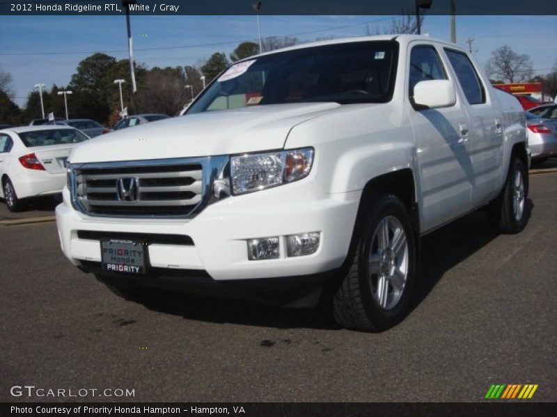 White / Gray 2012 Honda Ridgeline RTL