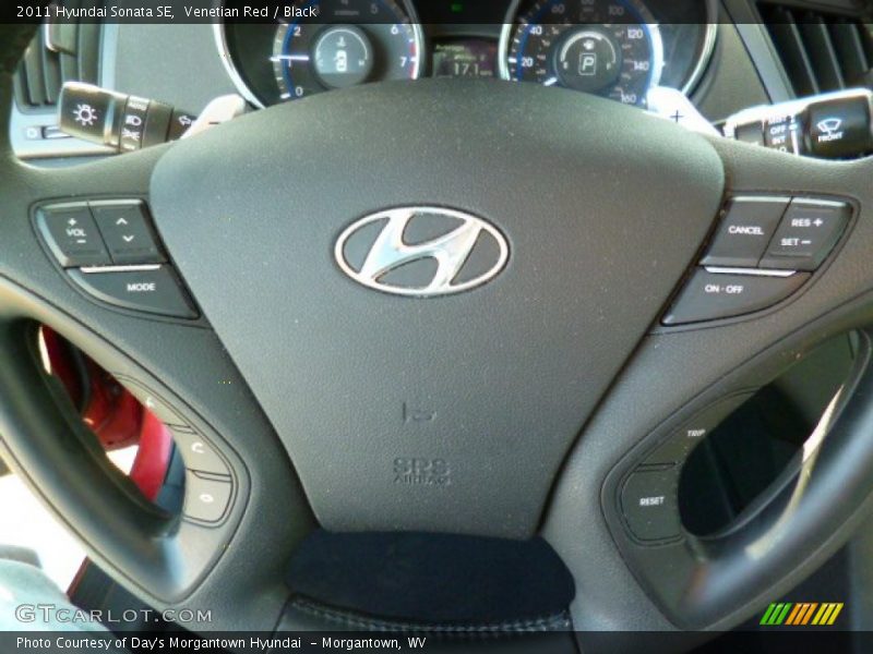 Venetian Red / Black 2011 Hyundai Sonata SE