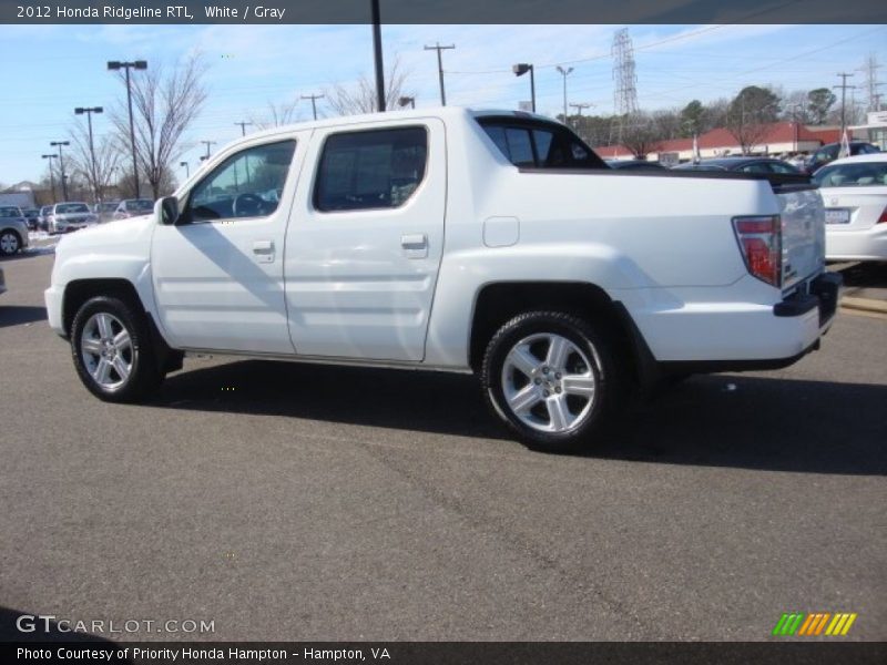 White / Gray 2012 Honda Ridgeline RTL
