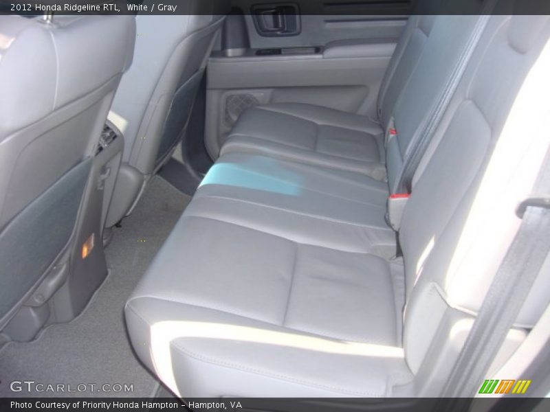 White / Gray 2012 Honda Ridgeline RTL