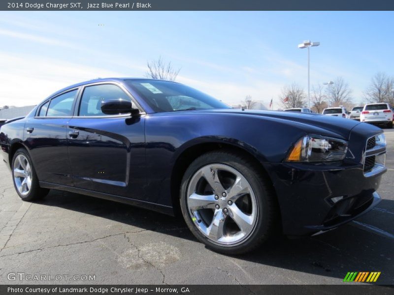 Jazz Blue Pearl / Black 2014 Dodge Charger SXT