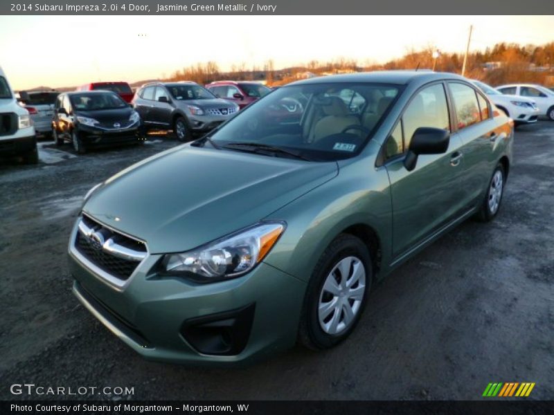 Jasmine Green Metallic / Ivory 2014 Subaru Impreza 2.0i 4 Door