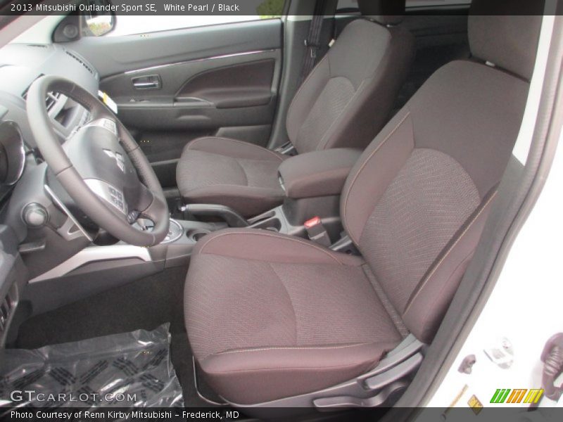 Front Seat of 2013 Outlander Sport SE