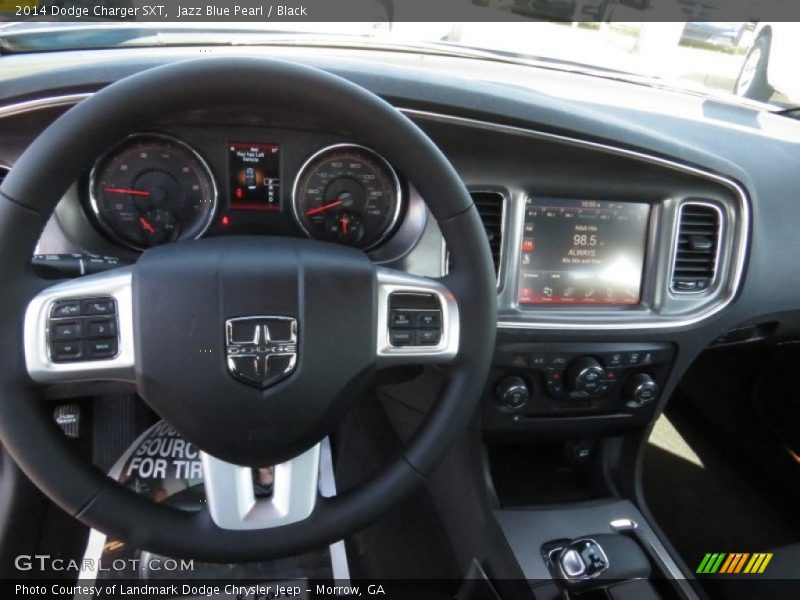 Jazz Blue Pearl / Black 2014 Dodge Charger SXT