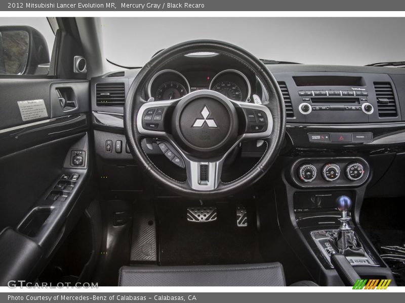 Dashboard of 2012 Lancer Evolution MR