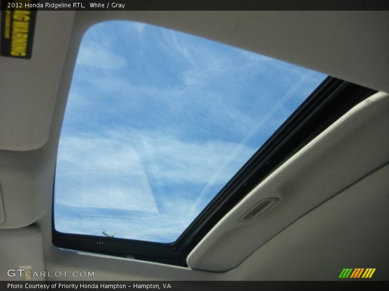 White / Gray 2012 Honda Ridgeline RTL