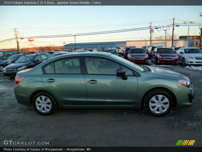 Jasmine Green Metallic / Ivory 2014 Subaru Impreza 2.0i 4 Door