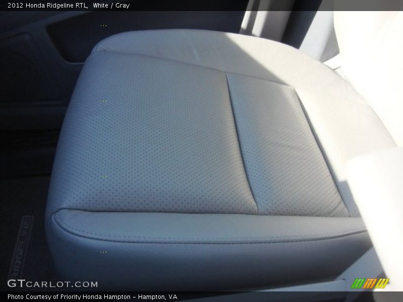 White / Gray 2012 Honda Ridgeline RTL