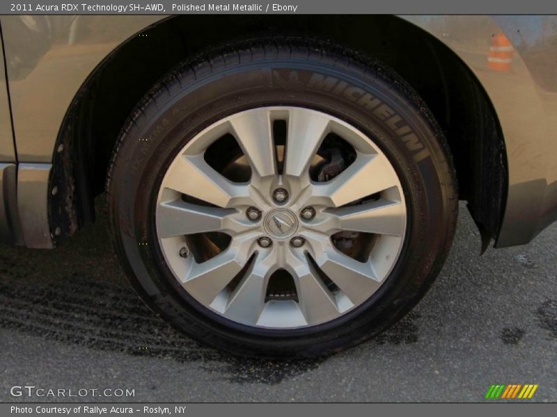 Polished Metal Metallic / Ebony 2011 Acura RDX Technology SH-AWD
