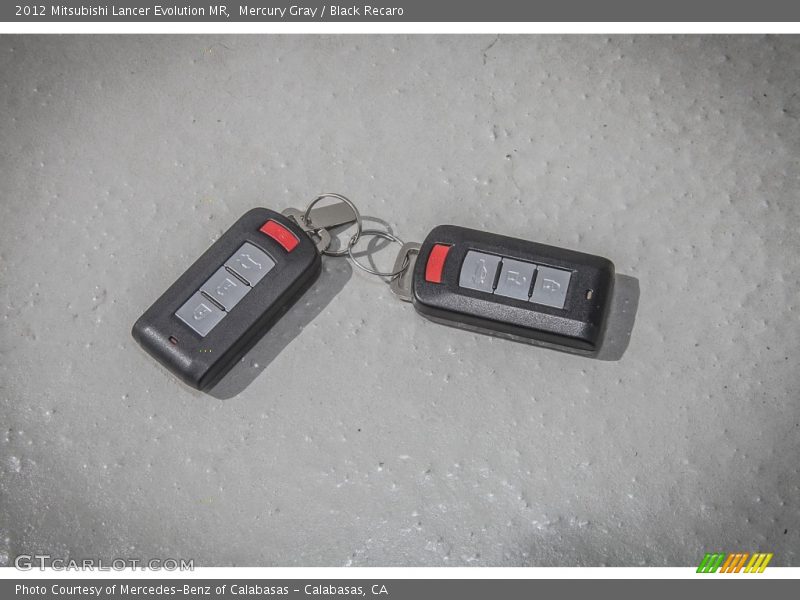 Keys of 2012 Lancer Evolution MR