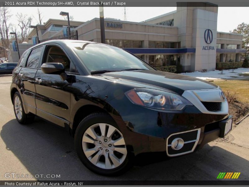 Crystal Black Pearl / Taupe 2011 Acura RDX Technology SH-AWD