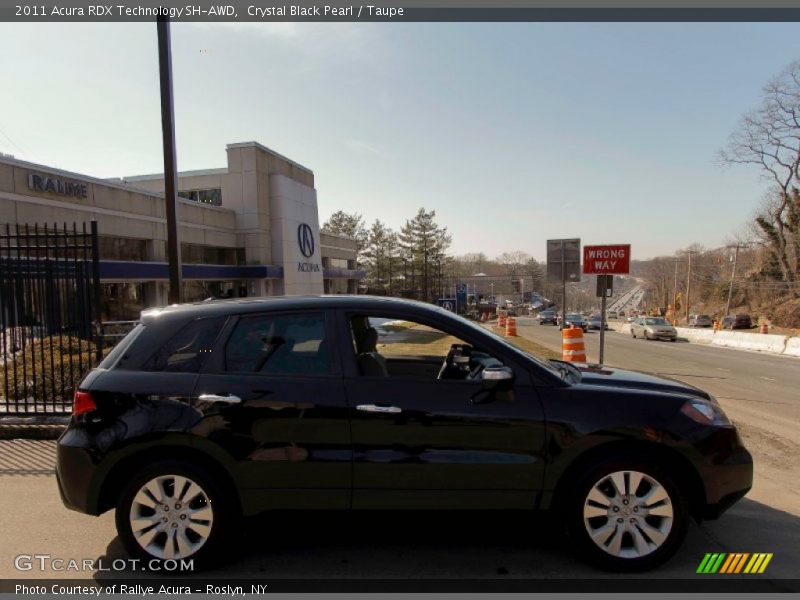Crystal Black Pearl / Taupe 2011 Acura RDX Technology SH-AWD