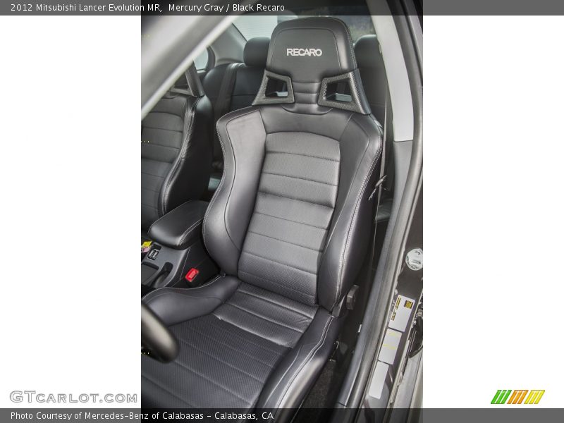 Front Seat of 2012 Lancer Evolution MR