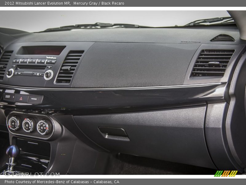 Dashboard of 2012 Lancer Evolution MR