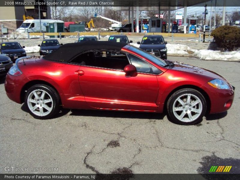 Rave Red / Dark Charcoal 2008 Mitsubishi Eclipse Spyder GT