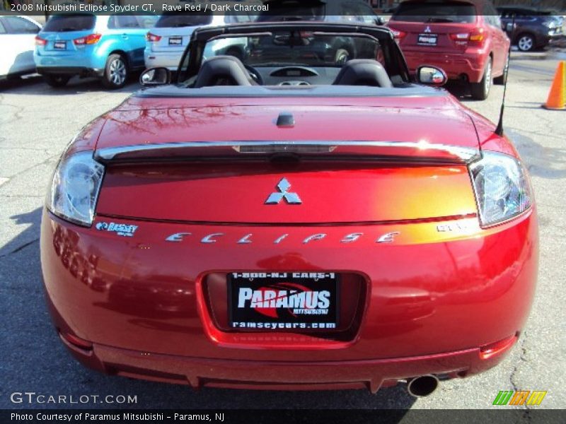 Rave Red / Dark Charcoal 2008 Mitsubishi Eclipse Spyder GT