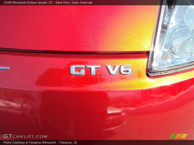 Rave Red / Dark Charcoal 2008 Mitsubishi Eclipse Spyder GT