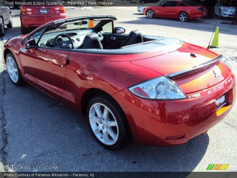 Rave Red / Dark Charcoal 2008 Mitsubishi Eclipse Spyder GT
