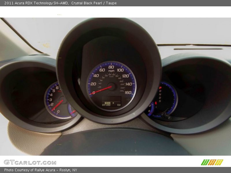Crystal Black Pearl / Taupe 2011 Acura RDX Technology SH-AWD