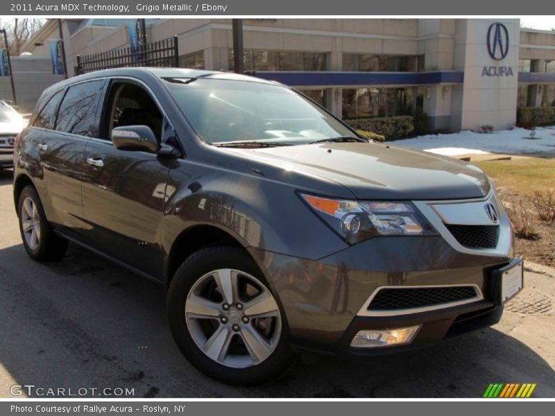 Grigio Metallic / Ebony 2011 Acura MDX Technology