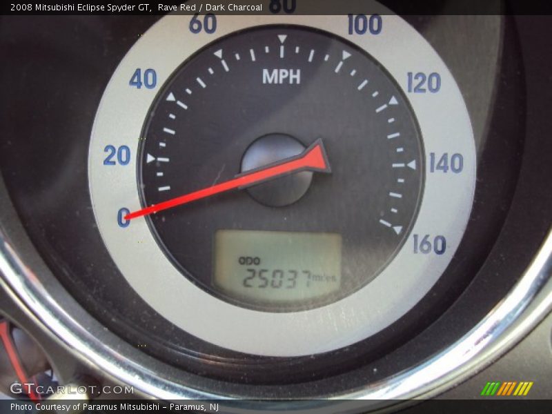 Rave Red / Dark Charcoal 2008 Mitsubishi Eclipse Spyder GT