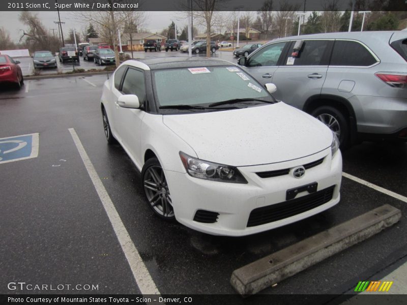 Super White / Dark Charcoal 2011 Scion tC