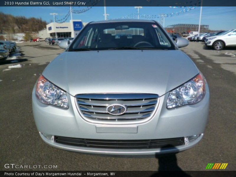 Liquid Silver / Gray 2010 Hyundai Elantra GLS