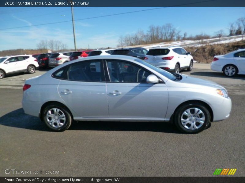 Liquid Silver / Gray 2010 Hyundai Elantra GLS