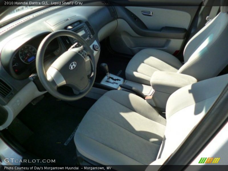 Liquid Silver / Gray 2010 Hyundai Elantra GLS