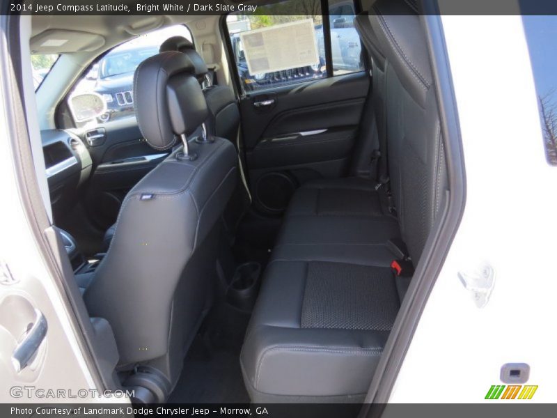 Bright White / Dark Slate Gray 2014 Jeep Compass Latitude