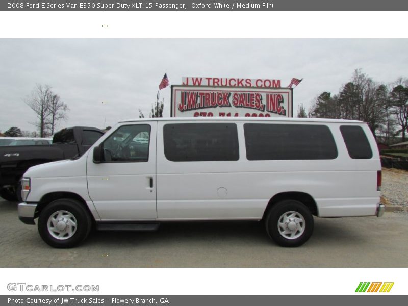 Oxford White / Medium Flint 2008 Ford E Series Van E350 Super Duty XLT 15 Passenger