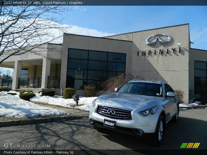 Liquid Platinum / Graphite 2012 Infiniti FX 35 AWD