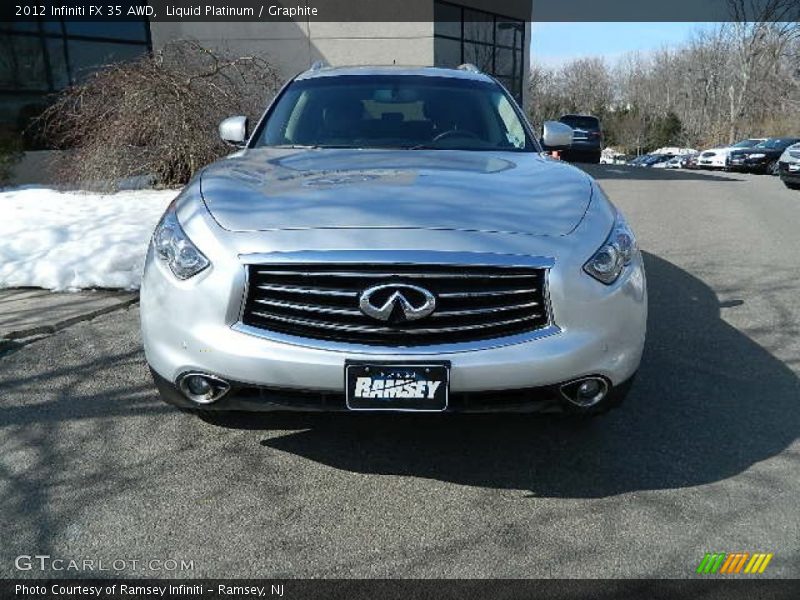 Liquid Platinum / Graphite 2012 Infiniti FX 35 AWD