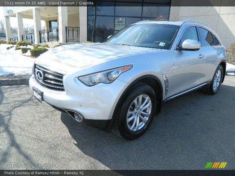 Liquid Platinum / Graphite 2012 Infiniti FX 35 AWD